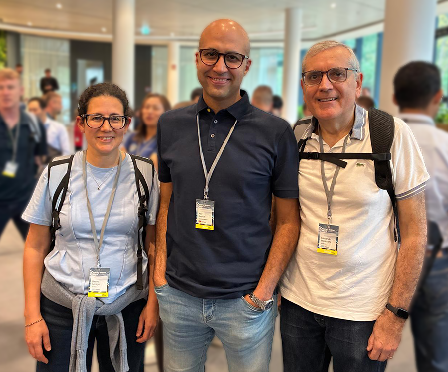 Beatriz Arizaga, Amr Ibrahim y Fernando Minarrieta