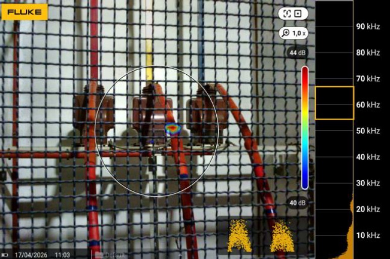 Descargas parciales - Cámara acústica FLUKE